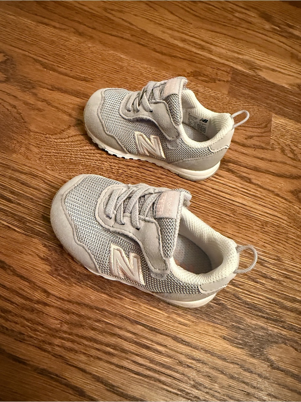 New Balance baby girl Light Gray Sneakers